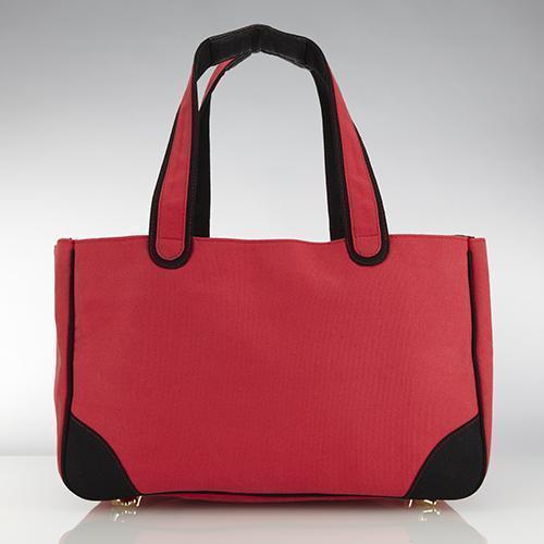 Doggie Style Rescue Me Tote Canvas Dog Carrier Red