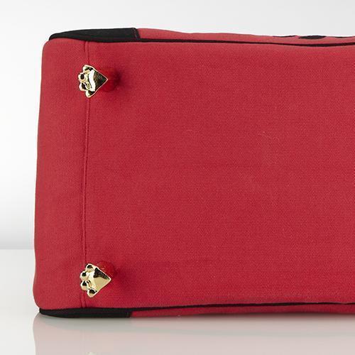 Doggie Style Rescue Me Tote Canvas Dog Carrier Red